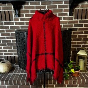 Women’s turtleneck poncho